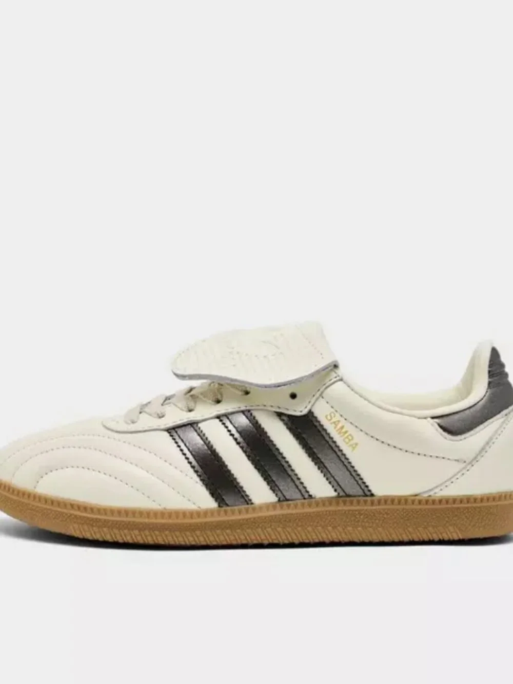 Women's Adidas Originals Samba Long Tongue Shoes - Cream White Black Gum JP6143 - Picture 9 of 14